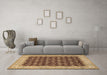 Machine Washable Persian Brown Traditional Rug in a Living Room,, wshtr2643brn