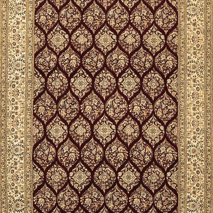 Machine Washable Persian Brown Traditional Rug, wshtr2643brn