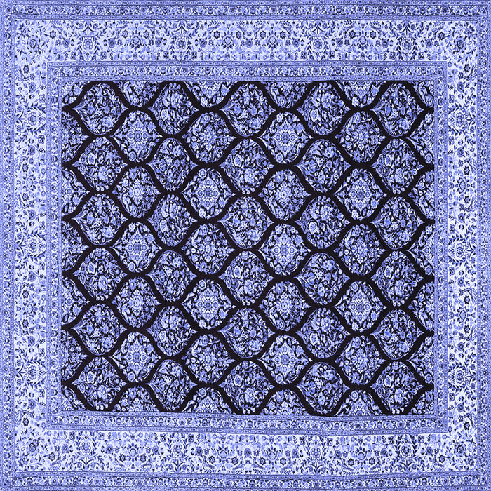 Square Persian Blue Traditional Rug, tr2643blu