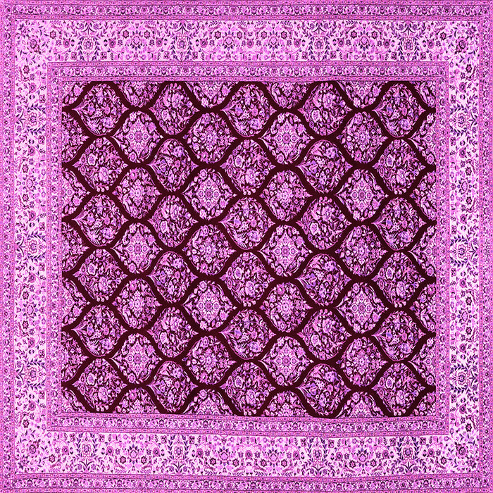 Square Persian Pink Traditional Rug, tr2643pnk