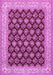 Machine Washable Persian Pink Traditional Rug, wshtr2643pnk