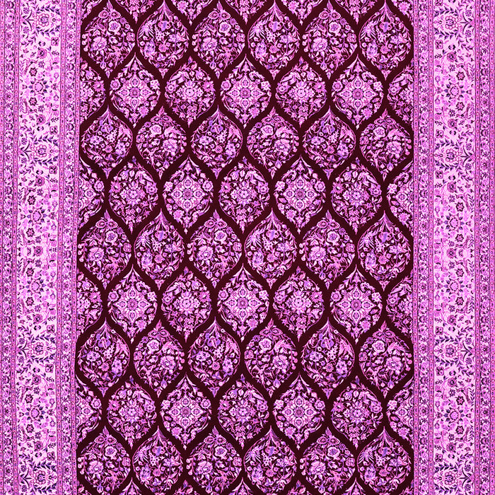 Machine Washable Persian Pink Traditional Rug, wshtr2643pnk