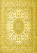 Machine Washable Persian Yellow Traditional Rug, wshtr2644yw