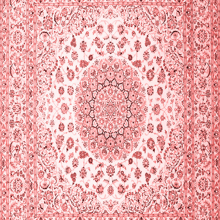 Machine Washable Persian Red Traditional Rug, wshtr2644red