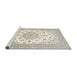 Sideview of Machine Washable Traditional Gold Rug, wshtr2645