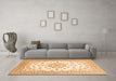 Machine Washable Persian Orange Traditional Area Rugs in a Living Room, wshtr2645org