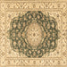 Square Persian Brown Traditional Rug, tr2646brn