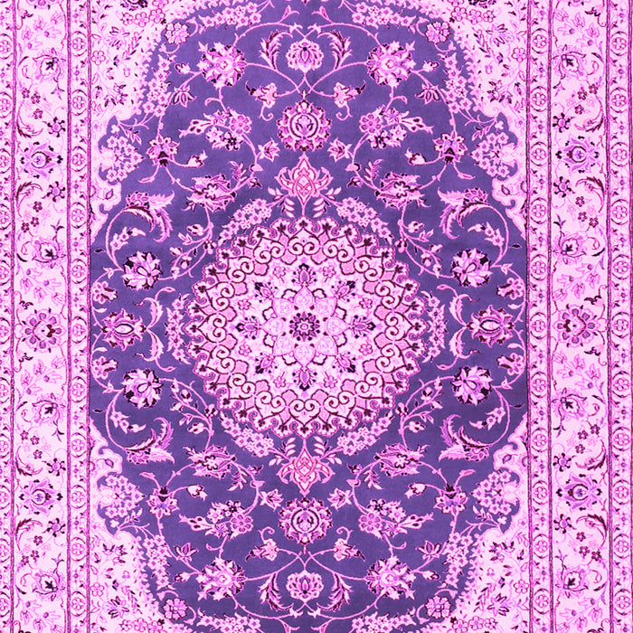 Machine Washable Persian Pink Traditional Rug, wshtr2646pnk