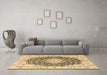 Machine Washable Persian Brown Traditional Rug in a Living Room,, wshtr2646brn