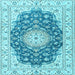 Square Persian Light Blue Traditional Rug, tr2646lblu