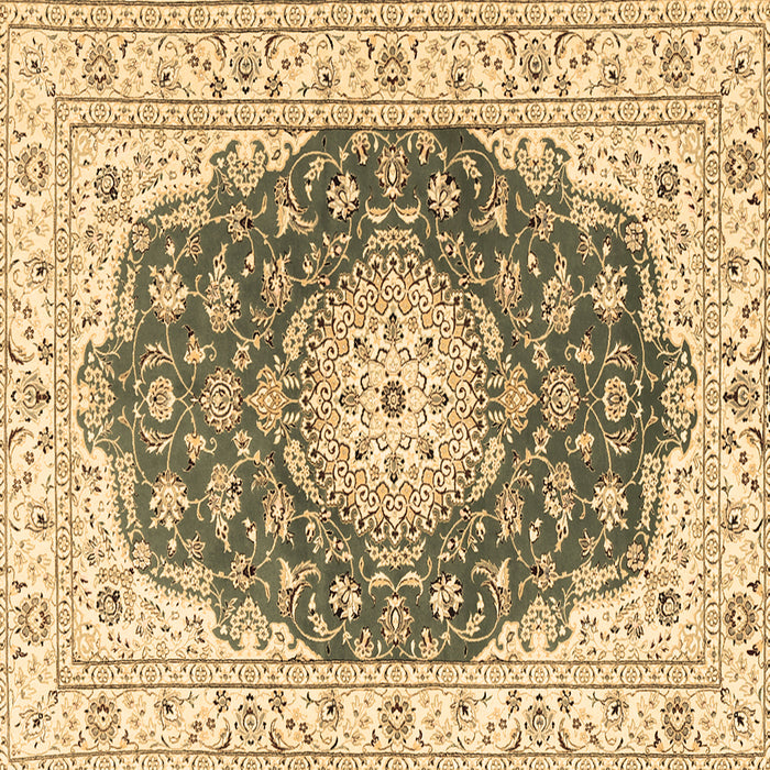 Square Machine Washable Persian Brown Traditional Rug, wshtr2646brn