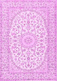 Medallion Pink Traditional Rug, tr2647pnk