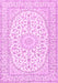 Medallion Pink Traditional Rug, tr2647pnk