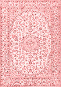 Medallion Red Traditional Rug, tr2647red