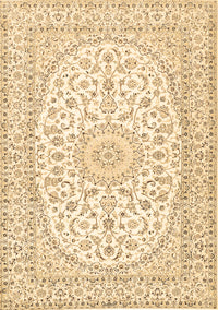 Medallion Brown Traditional Rug, tr2647brn