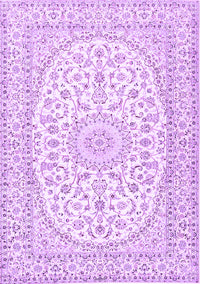 Medallion Purple Traditional Rug, tr2647pur