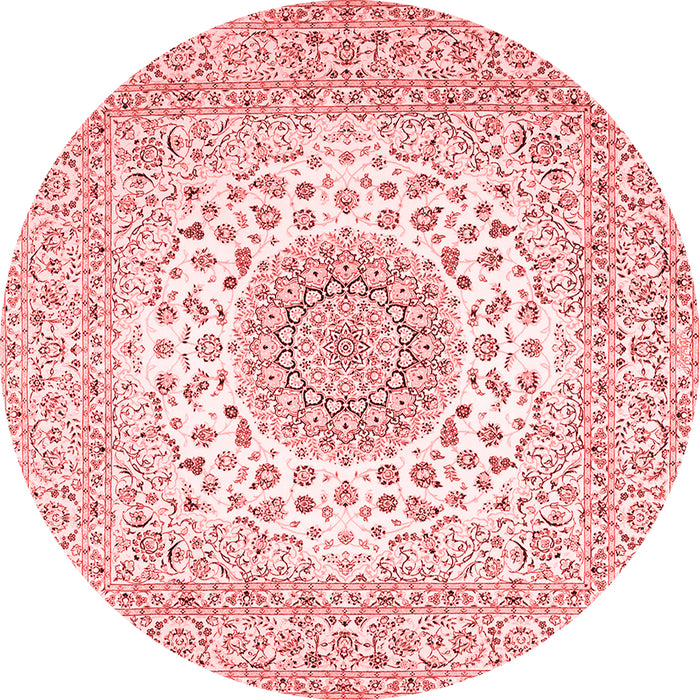 Medallion Red Traditional Rug, tr2648red