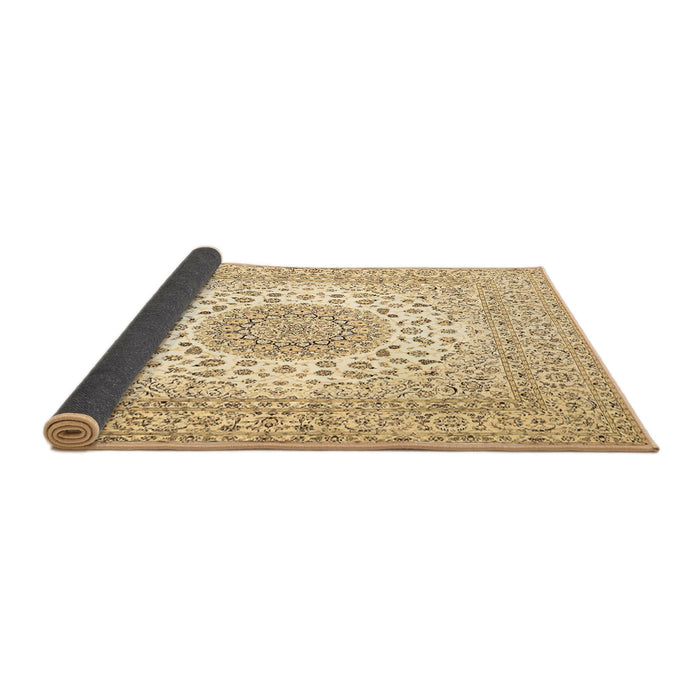 Sideview of Medallion Brown Traditional Rug, tr2648brn