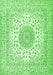 Medallion Green Traditional Rug, tr2648grn