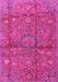 Medallion Pink Traditional Rug, tr2649pnk