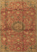 Medallion Brown Traditional Rug, tr2649brn