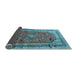 Sideview of Medallion Light Blue Traditional Rug, tr264lblu