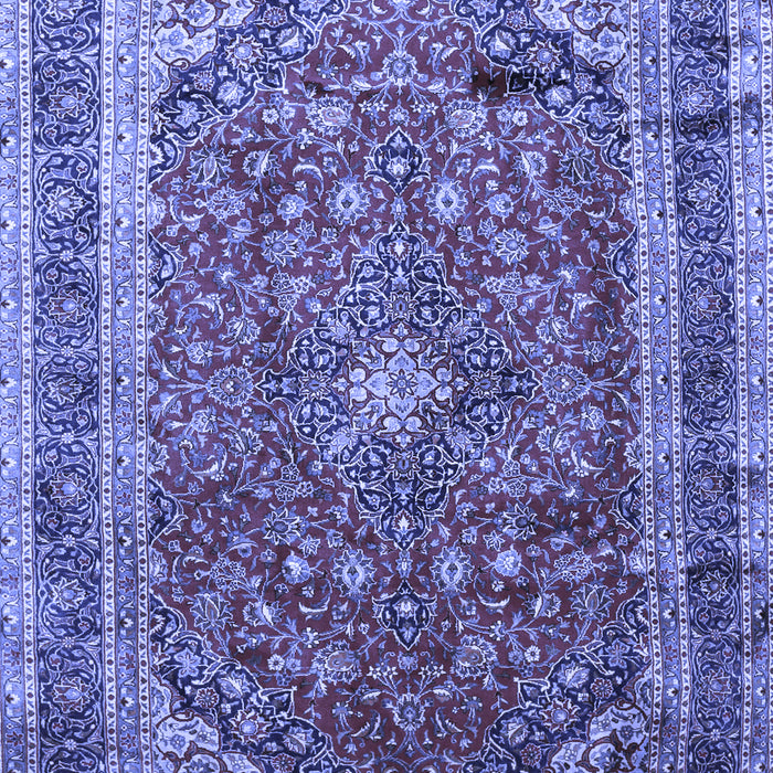 Medallion Blue Traditional Rug, tr264blu