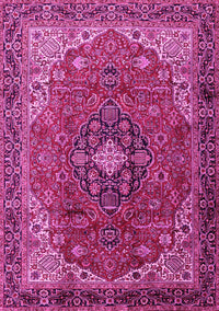 Medallion Pink Traditional Rug, tr2650pnk