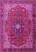 Medallion Pink Traditional Rug, tr2650pnk