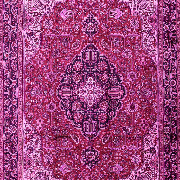 Medallion Pink Traditional Rug, tr2650pnk
