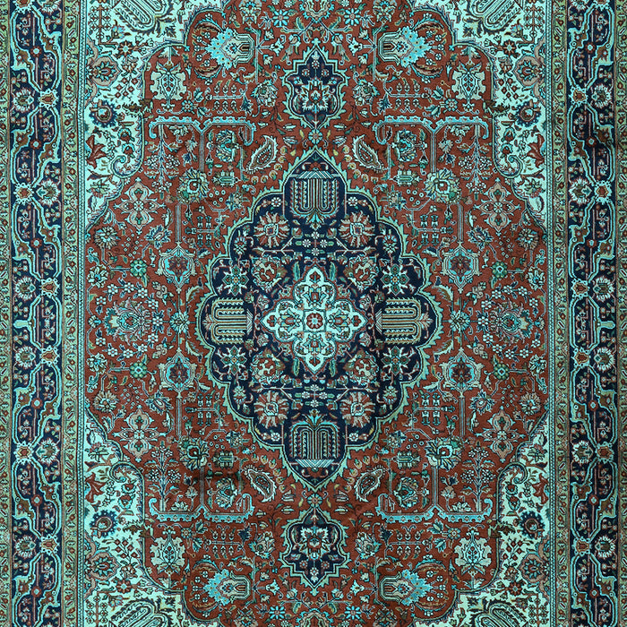 Medallion Light Blue Traditional Rug, tr2650lblu