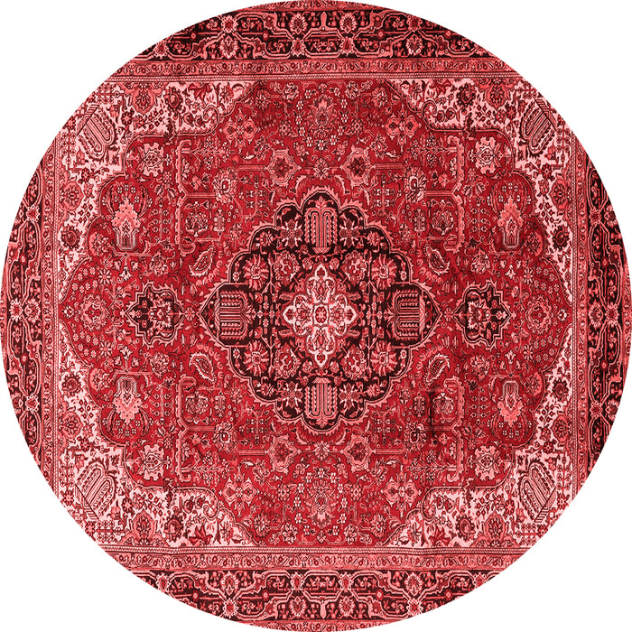 Medallion Red Traditional Rug, tr2650red