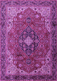 Medallion Purple Traditional Rug, tr2650pur