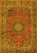 Machine Washable Persian Yellow Traditional Rug, wshtr2651yw