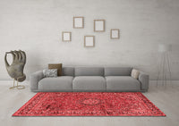 Machine Washable Persian Red Traditional Rug, wshtr2651red