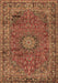 Machine Washable Persian Brown Traditional Rug, wshtr2651brn