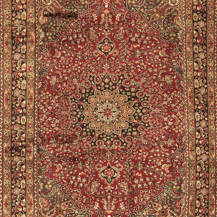 Machine Washable Persian Brown Traditional Rug, wshtr2651brn