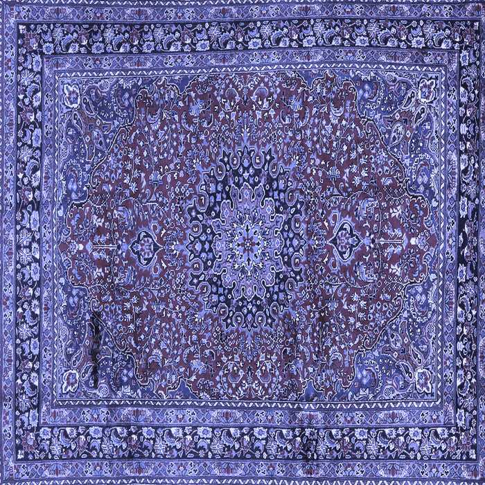 Square Persian Blue Traditional Rug, tr2651blu