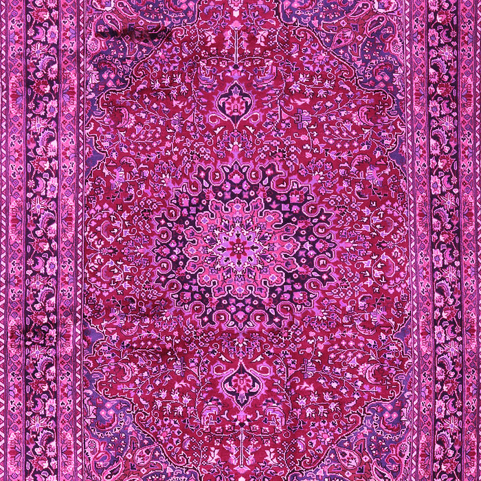Machine Washable Persian Pink Traditional Rug, wshtr2651pnk