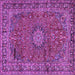 Square Persian Purple Traditional Rug, tr2651pur