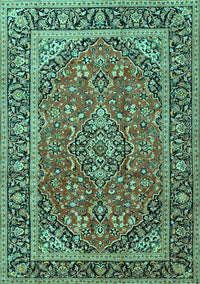 Persian Turquoise Traditional Rug, tr2652turq