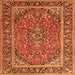 Serging Thickness of Persian Orange Traditional Rug, tr2652org