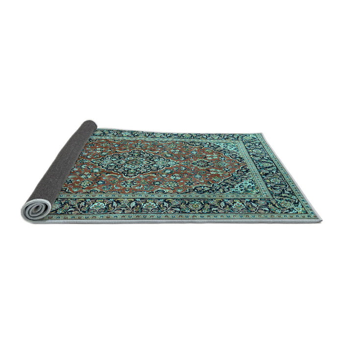 Sideview of Persian Light Blue Traditional Rug, tr2652lblu