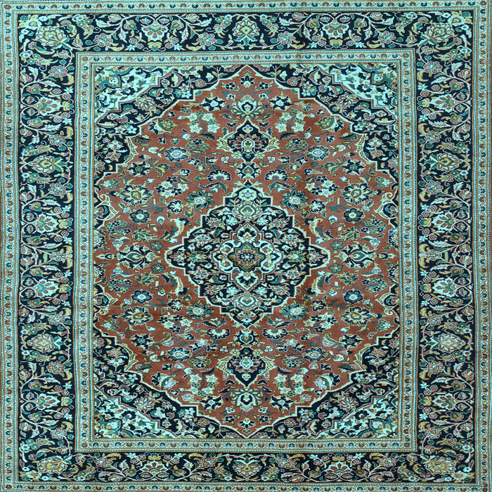 Square Persian Light Blue Traditional Rug, tr2652lblu