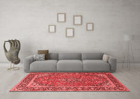 Machine Washable Persian Red Traditional Rug, wshtr2652red