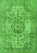 Medallion Green Traditional Rug, tr2653grn