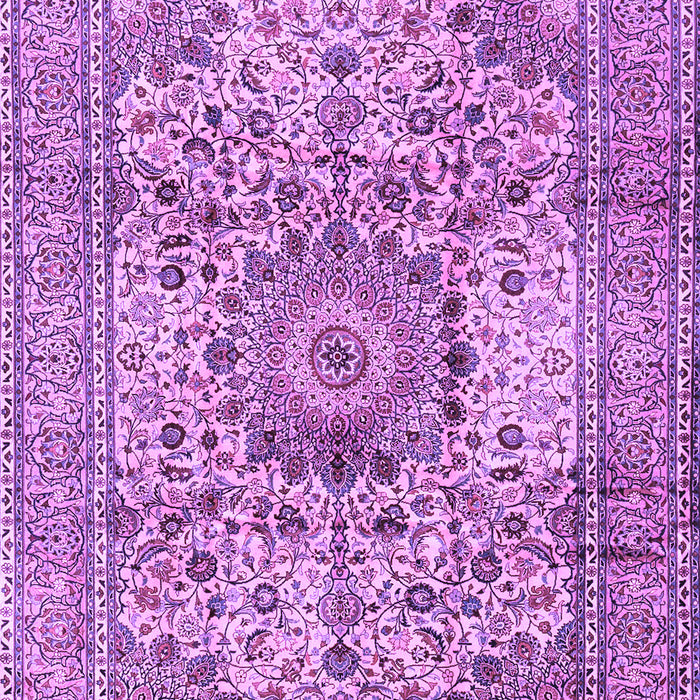 Medallion Purple Traditional Rug, tr2653pur