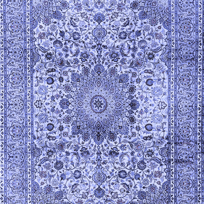 Medallion Blue Traditional Rug, tr2653blu