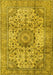 Medallion Yellow Traditional Rug, tr2653yw