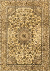 Medallion Brown Traditional Rug, tr2653brn